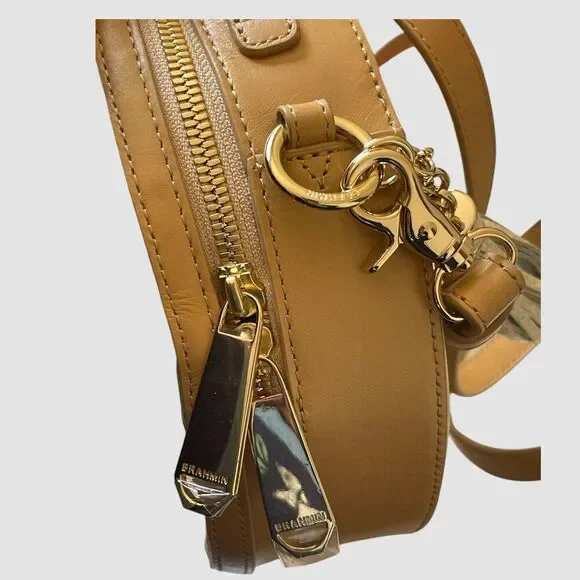 Brahmin Lane Multi Pompano Leather Pineapple Print Crossbody Bag NWT - Picture 6 of 7